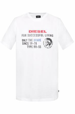 T-shirt with an inscription and logo, zdjęcie 1 T-shirt with an inscription and logo od Diesel